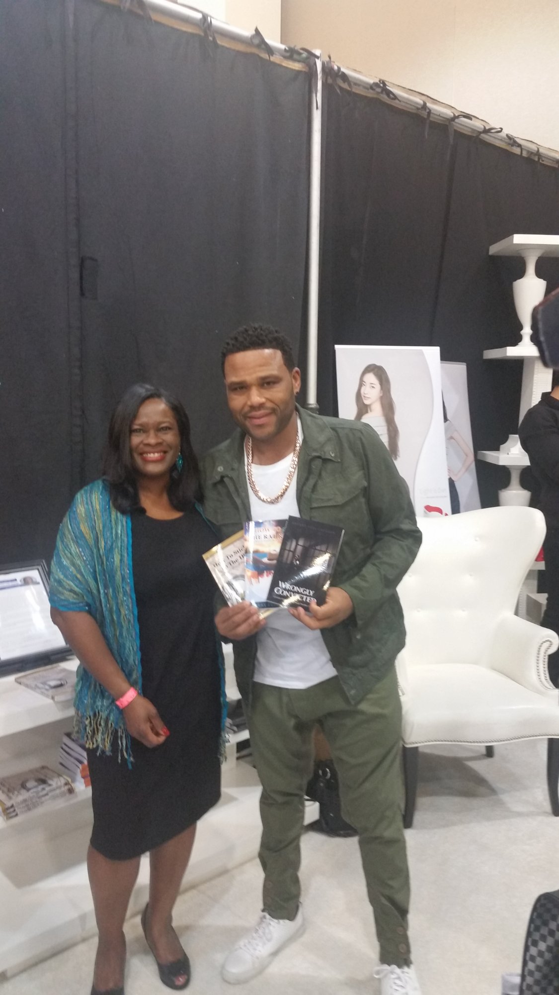Dr. Sherry Peel Jackson with Anthony Anderson